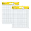 Easel Pad, 25 in x 30 in, White with Grid, 30 Sheets/Pad, 2 Pads/Carton