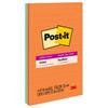 Super Sticky Notes, 5 in x 8 in, Energy Boost Collection, Lined, 4 Pads/Pack