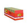 Super Sticky Notes, Cabinet Pack, 3 in x 3 in, Playful Primaries Collection, 70 Sheets/Pad, 24/Pack