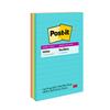 Super Sticky Notes, 4 in x 6 in, Supernova Neons Collection, Lined, 90 Sheets/Pad, 3 Pads/Pack