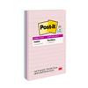Recycled Super Sticky Notes, 4 in x 6 in, Wanderlust Pastels Collection, Lined, 3 Pads/Pack