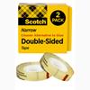 Double Sided Tape, 1/2 in x 900 in, Permanent, 2 Boxes/Pack