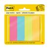 Page Markers, Assorted Colors, 1 in x 3 in, 50 Sheets/Pad, 4 Pads/Pack