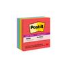 Super Sticky Notes, 4 in x 4 in, Lined, Playful Primaries Colors, 90 sheets, 6/Pack