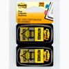 Message Flags, "Notarize," Yellow, 1 in Wide, 50/Dispenser, 2 Dispensers/Pack