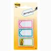 Memo Flags, .94 in, Assorted Bright Colors, 60 Flags/Dispenser
