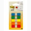 Flags in Portable Dispenser, .47 in x 1.7 in, 20 Each of Red, Bright Orange, Yellow, Green, and Blue, 100 Flags/Pack