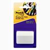 Tabs, 2 in Angled, Solid White, 50 Tabs/Pack