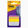 Tabs, 2 in Angled Solid, Assorted Bright Colors, 4 Colors, 6 Tabs/Color, 24 Tabs/Pack