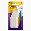 Tabs, 2 in, Lined, Assorted Primary Colors, 4 Colors, 6 Tabs/Color, 24 Tabs/Pack