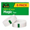 Tape, 3/4 in x 1,000 in, 6 Boxes/Pack