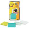 Super Sticky Full Adhesive Notes, 2 in x 2 in, Bora Bora Collection, 8 Pads/Pack