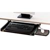 Under Desk Keyboard Drawer with Gel Wrist Rest and Mouse Pad, 25 in x 16.5 in x 3.2 in, Three Height Settings, Black