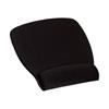 Mouse Pad with Foam Wrist Rest, 8.62 in x 6.75 in, Black