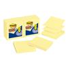 Super Sticky Dispenser Pop-up Notes, 3 in x 3 in, Canary Yellow, 12/Pack
