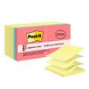 Dispenser Pop-up Notes Value Pack, 3 in x 3 in, Canary Yellow and Poptimistic Color Collection, 18/Pack