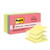Dispenser Pop-up Notes, 3 in x 3 in, Canary Yellow and Cape Town Collection, 14/Pack