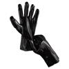 Single Dipped PVC Gloves, Smooth, Interlock Lined, 12" Length, Large, Black