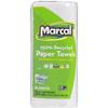 100% Recycled Giant Roll Paper Towel, White, 2-Ply, 5.5" x 11" Sheets, 140 Sheets/RL, 12 Rolls/CT