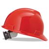 V-Gard Hard Hats, Fas-Trac Ratchet Suspension, Size 6 1/2 - 8, Red