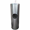 Wipe Stand with Trash Receptacle, Stainless Steel