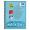 Art1st Sketch Diary, Plain, 8.5" x 11", White Paper, Blue Cover, 70 Sheets