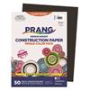Construction Paper, 9 in x 12 in, Black, 50 Sheets/Pack