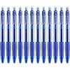 Roller Ball Retractable Gel Pen, Blue Ink, Fine, Dozen