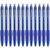 Roller Ball Retractable Gel Pen, Blue Ink, Bold, Dozen