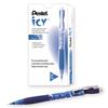 Icy Mechanical Pencil, .5mm, Translucent Blue, Dozen