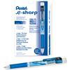 .e-Sharp Mechanical Pencil, .7 mm, Blue Barrel, Dozen