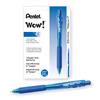 WOW! Retractable Ballpoint Pen, 1mm, Blue Barrel/Ink, Dozen