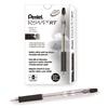 R.S.V.P. RT Retractable Ballpoint Pen, 1mm, Clear Barrel, Black Ink, Dozen
