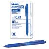 EnerGel-X Retractable Roller Gel Pen, .7mm, Blue Barrel/Ink, Dozen