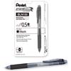 EnerGel-X Retractable Roller Gel Pen, .5mm, Black Barrel/Ink, Dozen