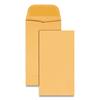 Kraft Coin & Small Parts Envelope, Side Seam, #5, Brown Kraft, 500/Box