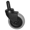Replacement Swivel Bayonet Casters, 3" Wheel, Thermoplastic Rubber, Black