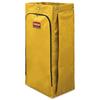 Vinyl Cleaning Cart Bag, 26gal, Yellow, 17 1/2w x 10 1/2d x 33h