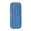 Microfiber Wall/Stair Wet Mopping Pad, Blue, 13 3/4 x 5 1/2, 6/Carton