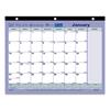 Desk Pad Calendar, Three-Hole Punched, 12 Month, 11" x 8-1/2", Jan 2024 - Dec 2024