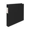  Clean Touch™ 3 Ring Binder Protected by Antimicrobial Additive, Reference Binder with Label Holder, 1 Inch Locking D-Rings, Black
