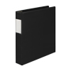  Clean Touch™ 3 Ring Binder Protected by Antimicrobial Additive, Reference Binder with Label Holder, 1.5 Inch Locking D-Rings, Black