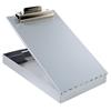 Redi-Rite Aluminum Storage Clipboard, 1" Capacity, Holds 8-1/2"W x 12"H, Silver