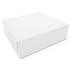 Tuck-Top Bakery Boxes, 10w x 10d x 3h, White, 200/Carton