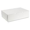 Tuck-Top Bakery Boxes, 14w x 10d x 4h, White, 100/Carton