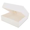 Window Bakery Boxes, White, Paperboard, 10 x 10 x 2 1/2, 200/Carton