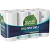 100% Recycled Paper Towel Rolls, 2-Ply, White, 156 Sheets/Roll, 8 Rolls/Pack