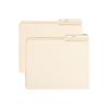 Guide Height File Folders, 2/5 Cut, Two-Ply Top Tab, Letter, Manila, 100/Box