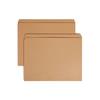 Kraft File Folders, Straight Cut, Reinforced Top Tab, Letter, Kraft, 100/Box