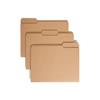 Kraft File Folders, 1/3 Cut Right, Reinforced Top Tab, Letter, Kraft, 50/Box